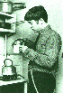 Drinking tea